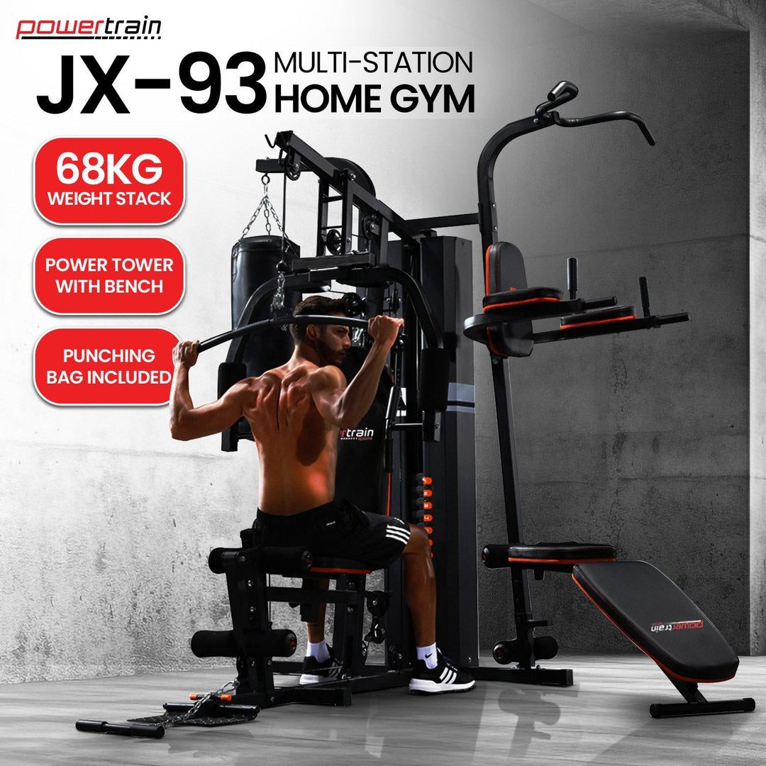 🏋️ Station de Musculation Multifonctions NNEDSZ | 68kg + Sac de Frappe | Home Gym Complet