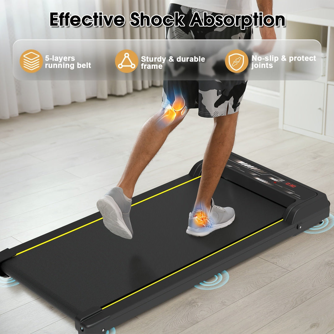 Under Desk Walking Pad - Home Gym Office Fitness Equipment(Black)