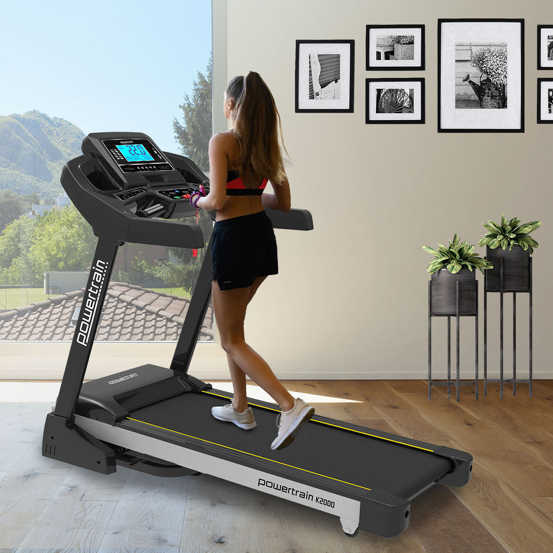 🏃 Tapis de Course Powertrain K2000 | 22 km/h • Ventilateur &amp; Inclinaison Auto